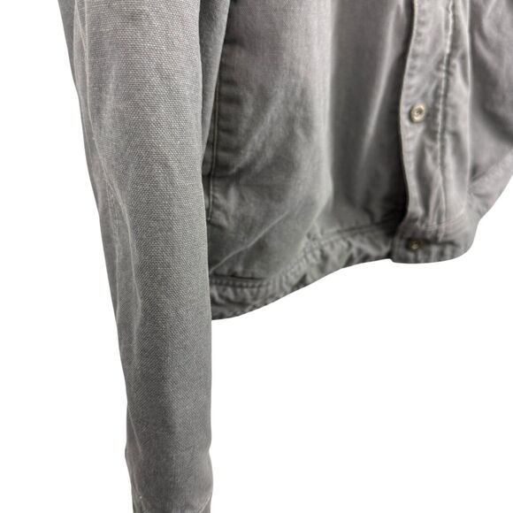 Woolrich Telluride Gray Corduroy Collar Canvas Sherpa Lined Jacket Coat XXL 2X - Picture 2 of 16